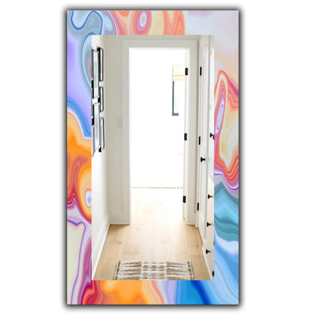 Marbled Geode 6 - Modern Mirror - Wall Mirror