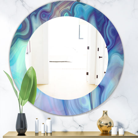 Porch & Den 'Marbled Geode 8 - Modern Mirror