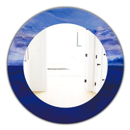 Blue Vibe - Traditional Mirror - Oval or Round Wall Mirror