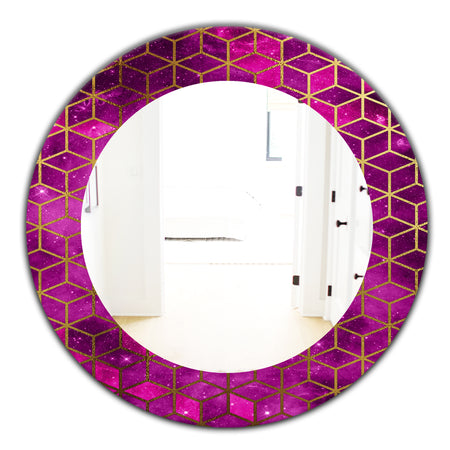 Capital Gold Honeycomb 10 - Modern Mirror - Oval or Round Wall Mirror