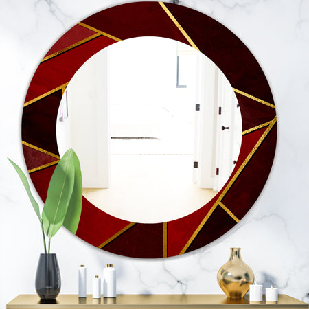 Capital Gold Honeycomb 12 - Modern Mirror - Frameless Contemporary Oval or Round Bathroom Mirror