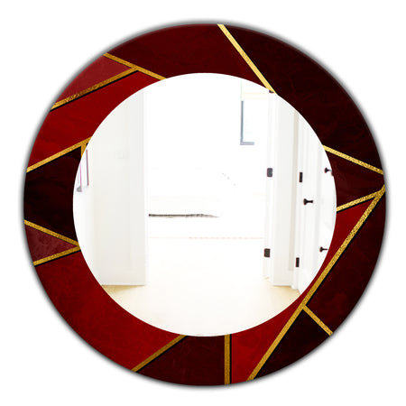 Capital Gold Honeycomb 12 - Modern Mirror - Frameless Contemporary Oval or Round Bathroom Mirror