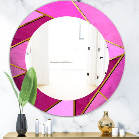 Capital Gold Honeycomb 4 - Modern Mirror - Oval or Round Wall Mirror