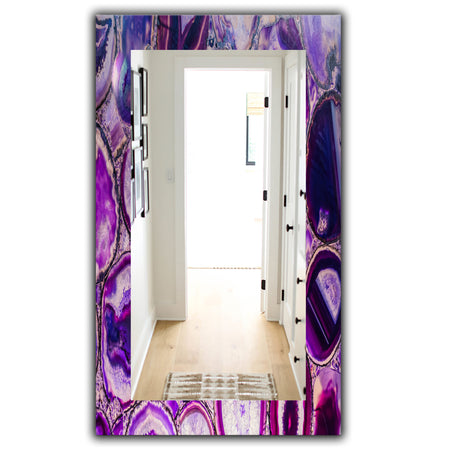 Marbled Geode 9 - Mid-Century Mirror - Wall Mirror