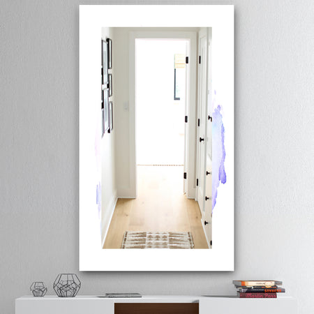 Pink and Cyan Composition - Mid-Century Mirror - Wall Mirror