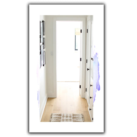 Pink and Cyan Composition - Mid-Century Mirror - Wall Mirror