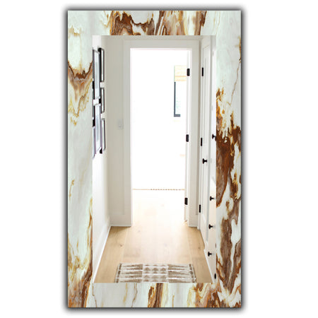 Natural Onyx Texture - Mid-Century Mirror - Vanity Mirror