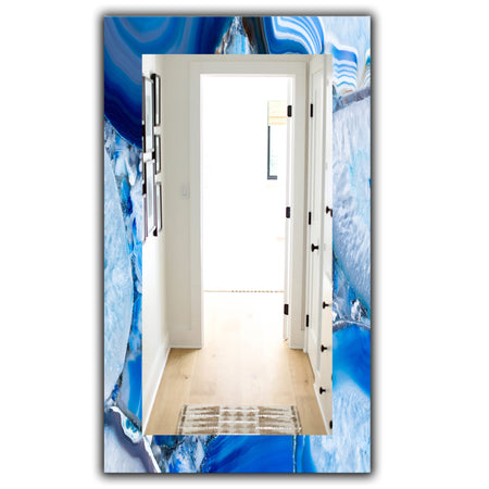 Marbled Geode 11 - Mid-Century Mirror - Frameless Wall Mirror