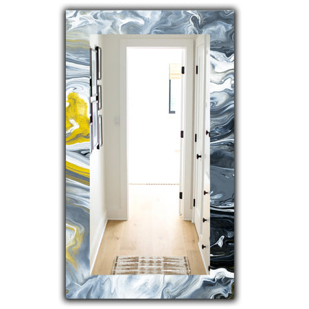 Marbled Geode 12 - Mid-Century Mirror - Vanity Mirror