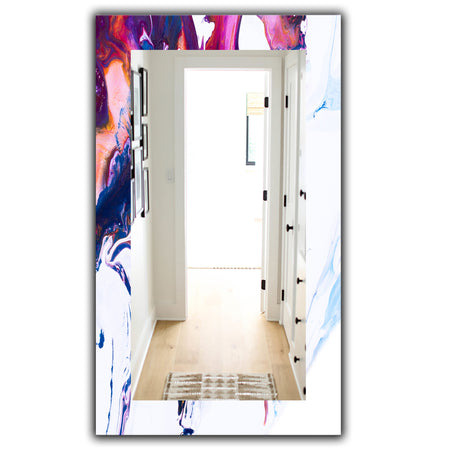 Marbled Geode 15 - Mid-Century Mirror - Wall Mirror