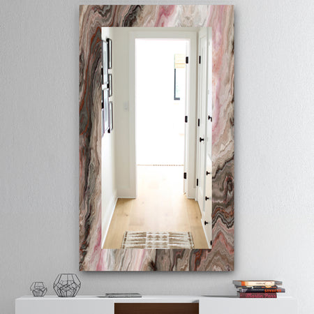 Marbled Geode 17 - Mid-Century Mirror - Wall Mirror