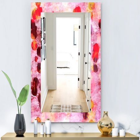 Pink Spheres 8 - Modern Mirror - Vanity Mirror