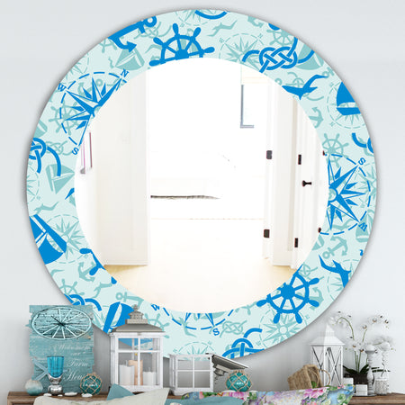 Costal Creatures 16 - Traditional Mirror - Oval or Round Wall Mirror