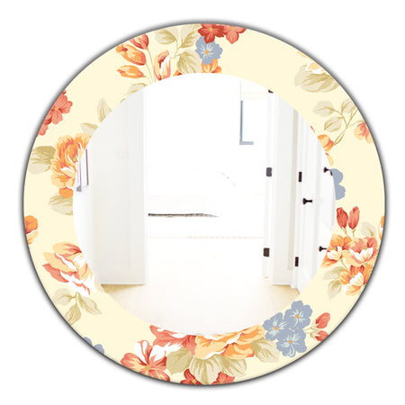 Pink Blossom 28 - Traditional Mirror - Oval or Round Wall Mirror