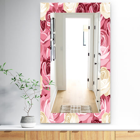 Pink Blossom 29 - Traditional Mirror - Wall Mirror