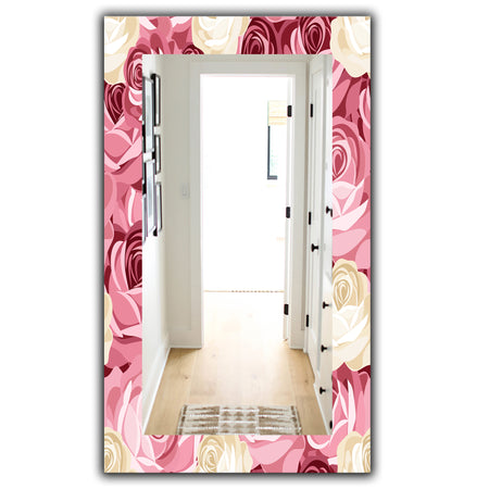 Pink Blossom 29 - Traditional Mirror - Wall Mirror