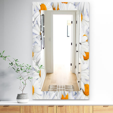 Daisy Hearts Close - Traditional Mirror - Frameless Wall Mirror