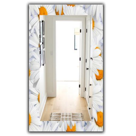 Daisy Hearts Close - Traditional Mirror - Frameless Wall Mirror
