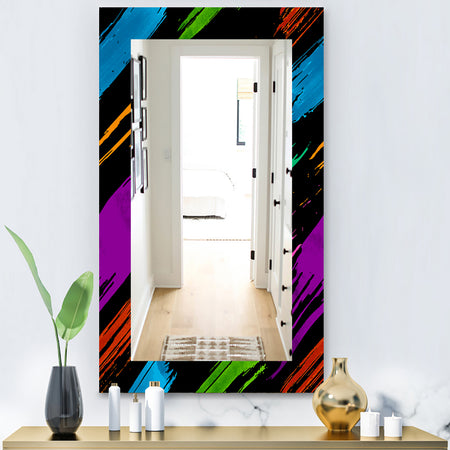 Obsidian Impressions 6 - Bohemian and Eclectic Mirror - Frameless Vanity Mirror