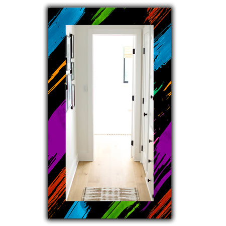 Obsidian Impressions 6 - Bohemian and Eclectic Mirror - Frameless Vanity Mirror