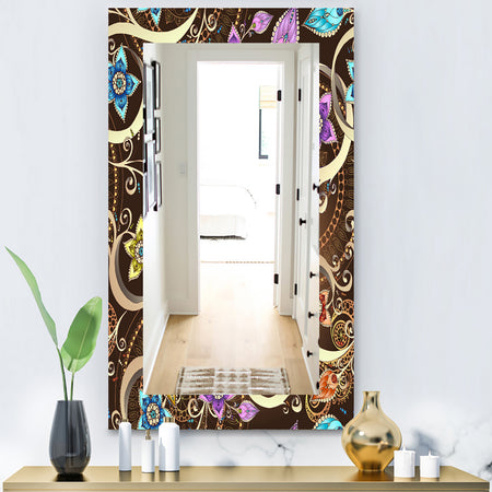Obsidian Bloom 17 - Bohemian and Eclectic Mirror - Vanity Mirror