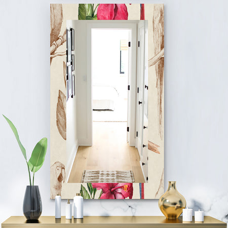 Pink Blossom 37 - Bohemian and Eclectic Mirror - Vanity Mirror
