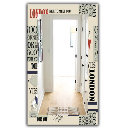 Retro London Good Morning - Mid-Century Mirror - Frameless Wall Mirror