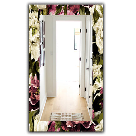 Obsidian Bloom 19 - Traditional Mirror - Wall Mirror