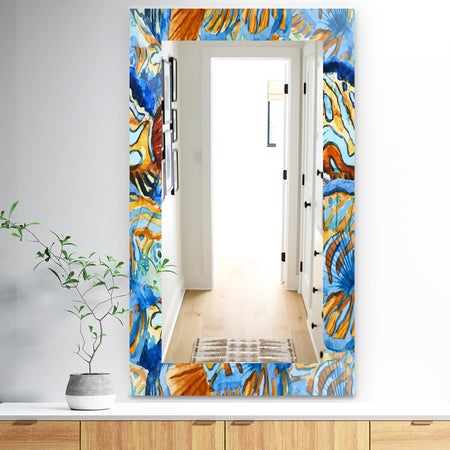 Orange and Blue Fishes - Traditional Mirror - Wall Mirror