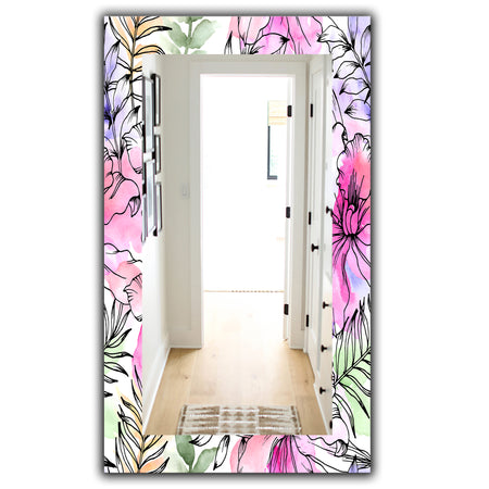 Tropical Mood Bright 9 - Bohemian and Eclectic Mirror - Vanity Mirror