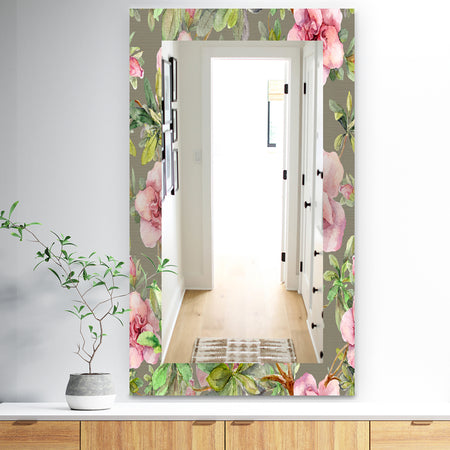 Pink Blossom 50 - Traditional Mirror - Vanity Mirror