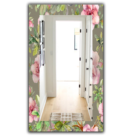 Pink Blossom 50 - Traditional Mirror - Vanity Mirror