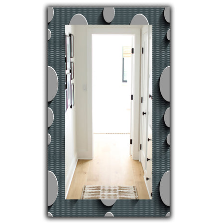 Circles Abstract Technology - Mid-Century Mirror - Vanity Mirror