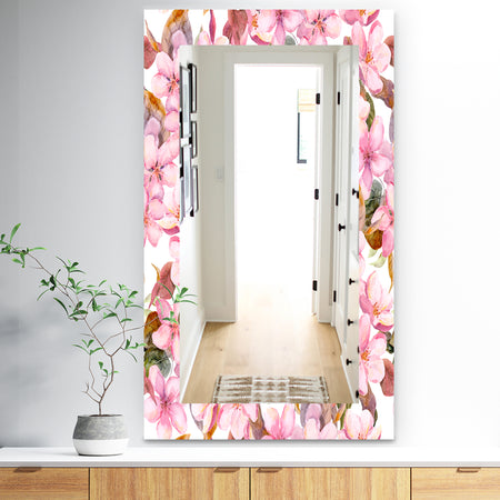 Pink Blossom 53 - Traditional Mirror - Vanity Mirror
