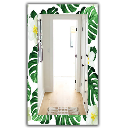 Tropical Mood Foliage 25 - Bohemian and Eclectic Mirror - Vanity Mirror