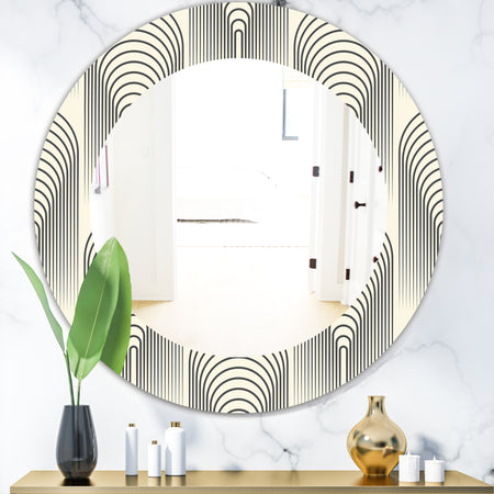 Scandinavian 27 - Mid-Century Mirror - Oval or Round Wall Mirror