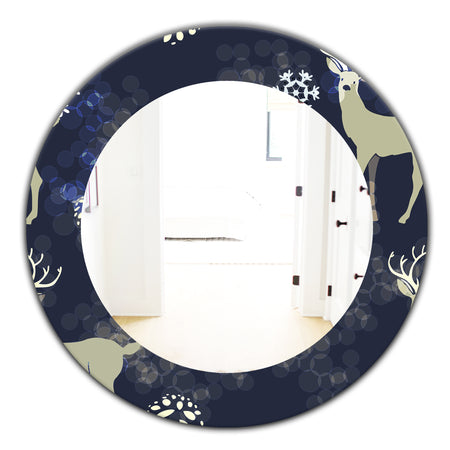 Christmas III - Traditional Mirror - Oval or Round Wall Mirror