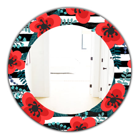 Elementary Botanicals 1 - Traditional Mirror - Oval or Round Wall Mirror