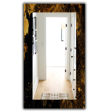 Marbled Yellow 8 - Glam Wall Mirror - Vanity Mirror