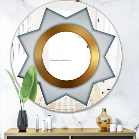 Silver Star - Glam Mirror - Oval or Round Wall Mirror