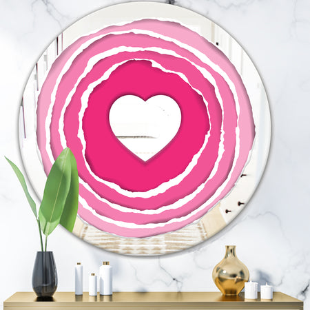 Love At First Sight - Mid-Century Mirror - Oval and Circle Wall Mirror