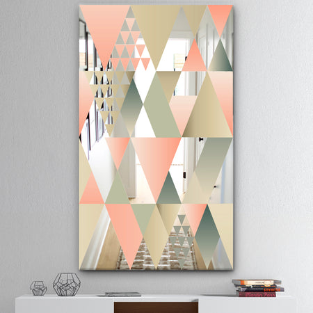 Tropical Mood Pink 1 - Mid-Century Mirror - Modern Accent Mirror