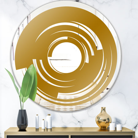 Golden Vortex - Glam Mirror - Oval or Round Wall Mirror