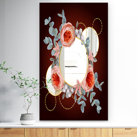 Floral Rings - Traditional Mirror - Large Wall Mirror