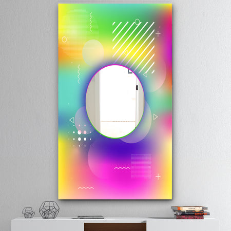 Spacy Dimensions 1 - Mid-Century Mirror - Wall Mirror