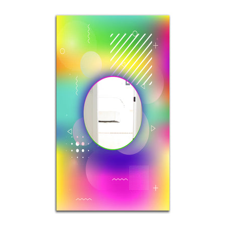 Spacy Dimensions 1 - Mid-Century Mirror - Wall Mirror
