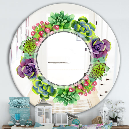 Save The Date - Traditional Mirror - Oval or Round Wall Mirror