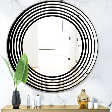 Abstract Spiral - Modern Mirror - Oval or Round Wall Mirror