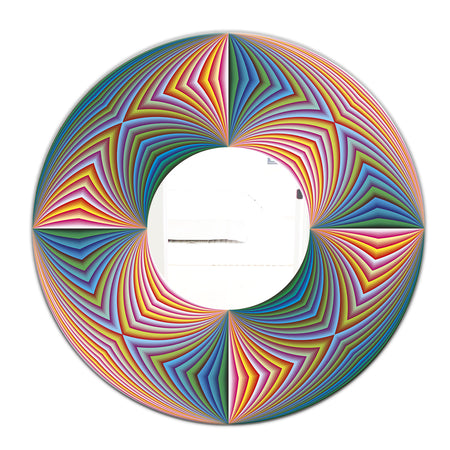 Illusion Multicolor - Modern Mirror - Oval and Circle Wall Mirror