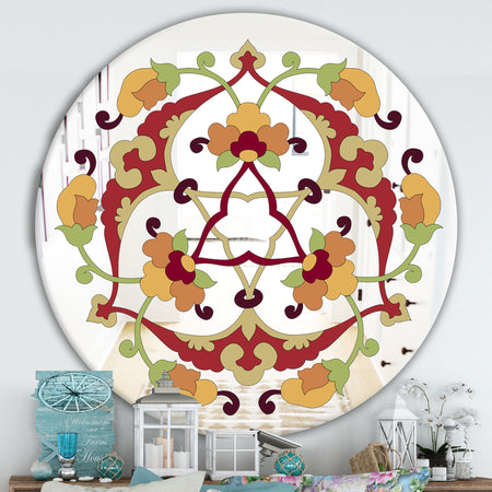 Highs and Lows Pattern - Traditional Mirror - Oval or Round Wall Mirror